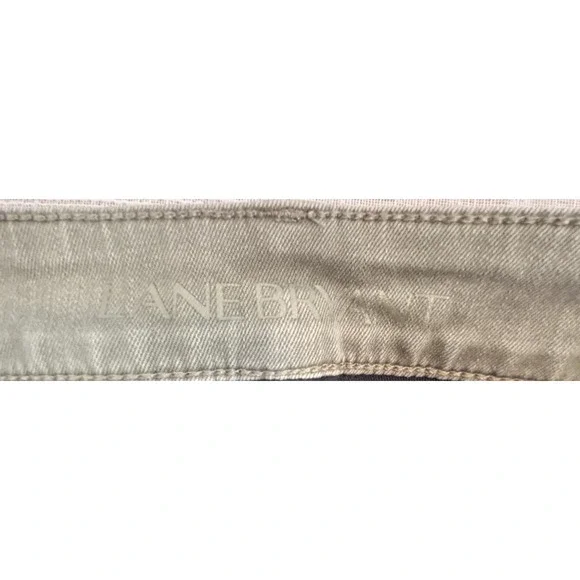 NWT Lane Bryant Womens 18 Mid Rise Super Stretch Ankle Jeans Green NEW - Picture 8 of 9